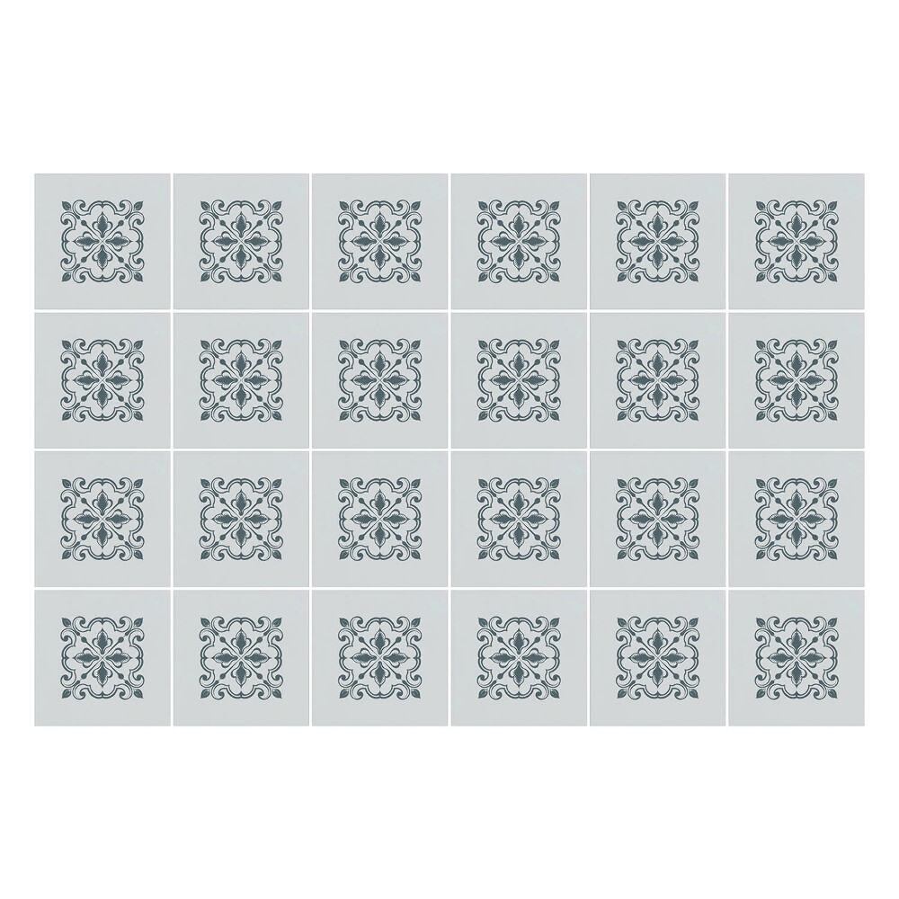 Nálepky na dlaždice Kvetinové ozdoby v sieťke