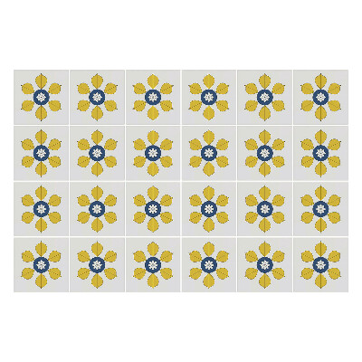 Samolepky na kachličky Kvetinové motívy v aranžmáne