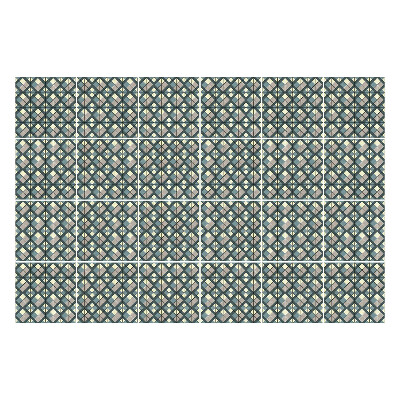 Samolepky na obklady Geometrické kosoštvorce a listy