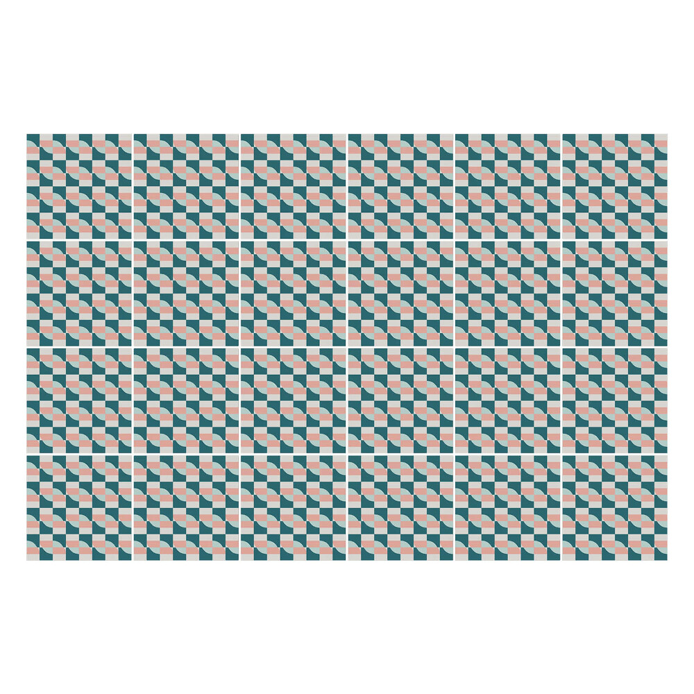 Samolepky na obklady Geometrické štvorce