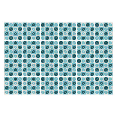 Nálepky na dlaždice Mozaika z drobných kvietkov