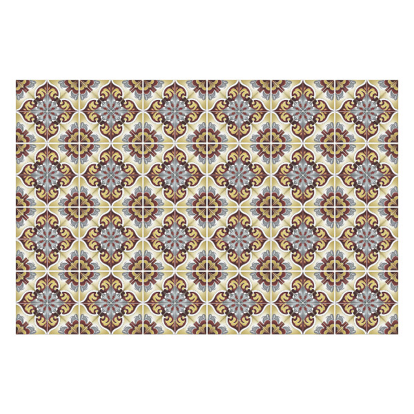 Samolepky na kachličky Kvetinový motív s ornamentami