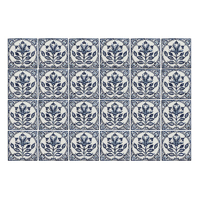 Samolepky na kachličky Kvetinové dlaždice