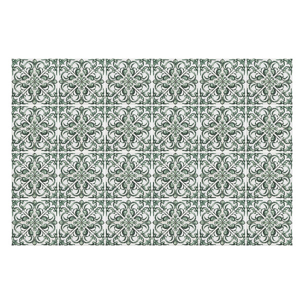 Samolepky na kachličky Kvetinové ozdoby v sieťke