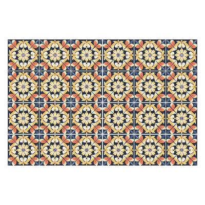 Samolepky na obklady Kvetinové motívy v sieťke