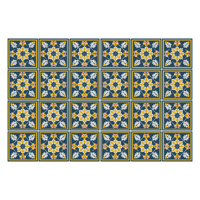 Nálepky na dlaždice Kvetinové aranžmány v rámoch