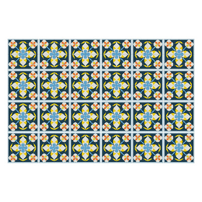 Samolepky na obklady Retro vintage vzor dlaždíc