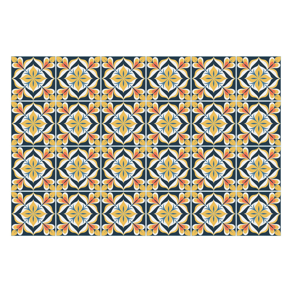 Samolepky na obklady Kvetinové motívy v aranžmáne