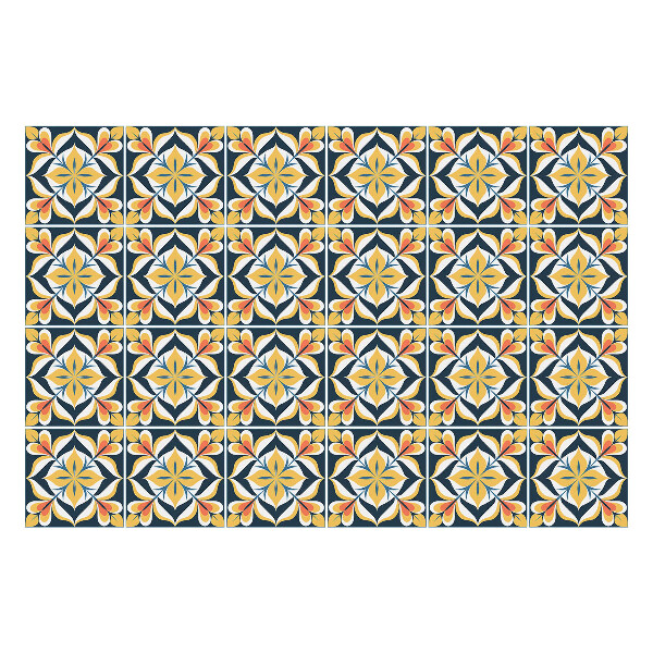 Samolepky na obklady Kvetinové motívy v aranžmáne