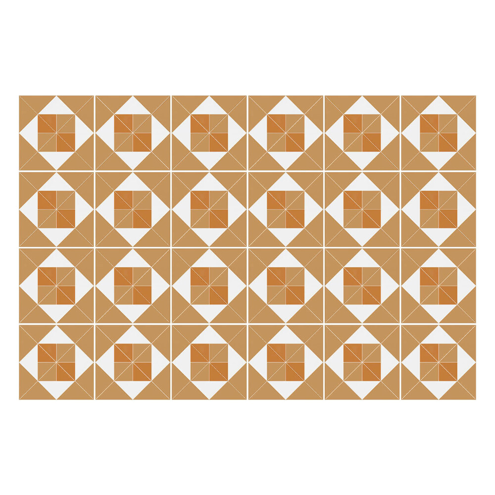 Nálepky na dlaždice Geometria štvorcov a kosoštvorcov