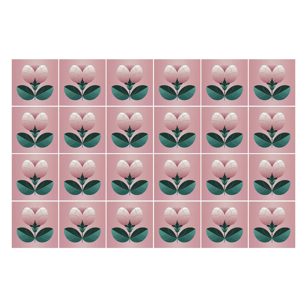 Samolepky na kachličky Kvetinové ilustrácie