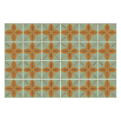 Nálepky na dlaždice Kvetinové motívy v sieťke