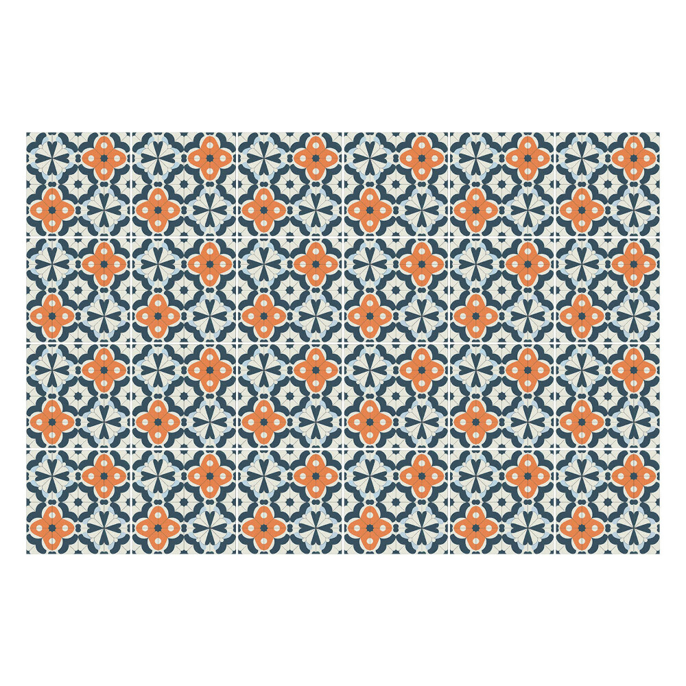 Samolepky na kachličky Kvetinový vzor