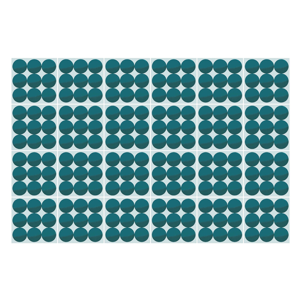 Nálepky na dlaždice Usporiadanie kruhov v mriežke