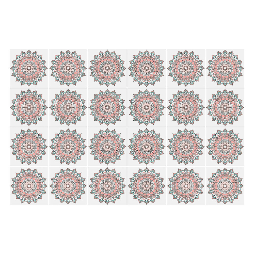 Nálepky na dlaždice Svetlé zdobené mandaly