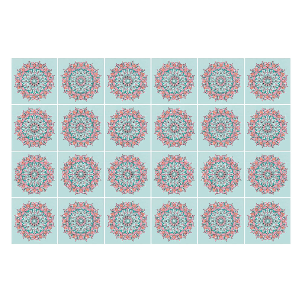 Samolepky na kachličky Modré mandaly