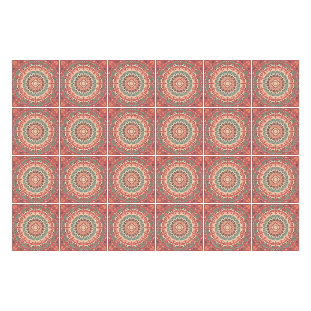 Nálepky na dlaždice Pastelové mandaly