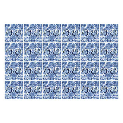 Samolepky na kachličky Kvetinové motívy s motýľmi