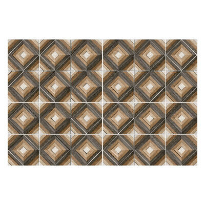 Nálepky na dlaždice Mriežka drevených tvarov