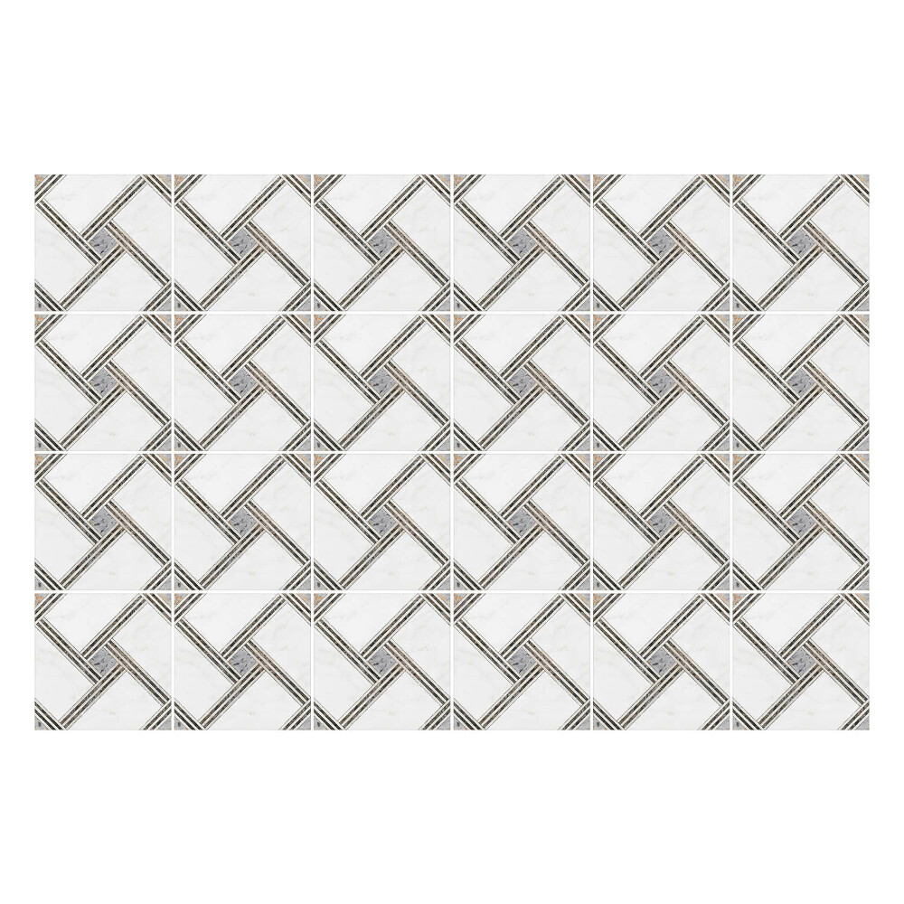 Samolepky na obklady Väzba kosoštvorcov v sieťke