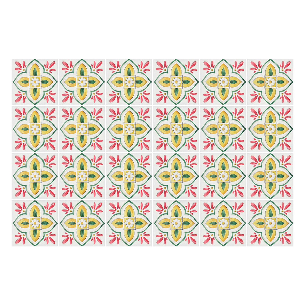 Samolepky na kachličky Kvetinové ozdoby v aranžmáne