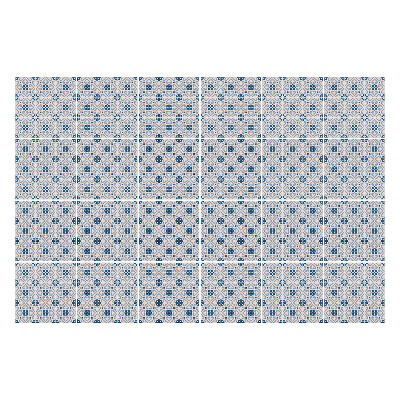 Samolepky na kachličky Geometrické kvetinové motívy