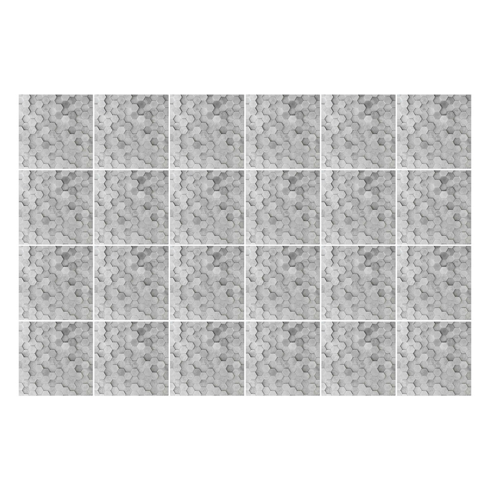 Nálepky na dlaždice Šesťhranné štruktúry