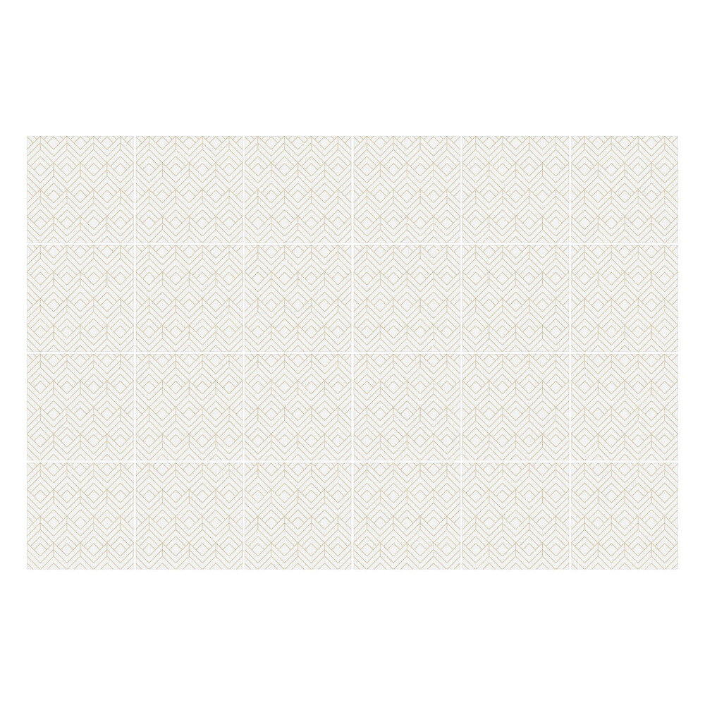 Nálepky na dlaždice Jemné kosoštvorce a oválne tvary