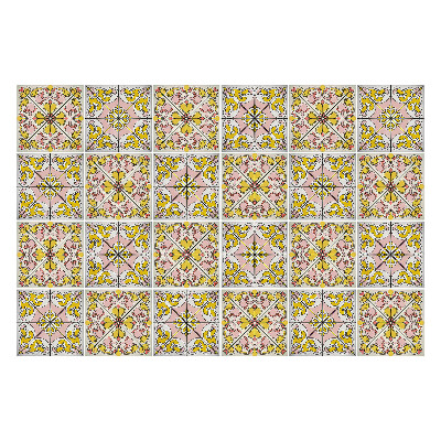 Samolepky na kachličky Kvetinové ozdoby v aranžmáne