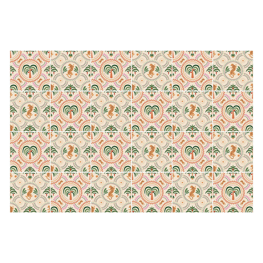 Samolepky na obklady Tropické listy a ananás