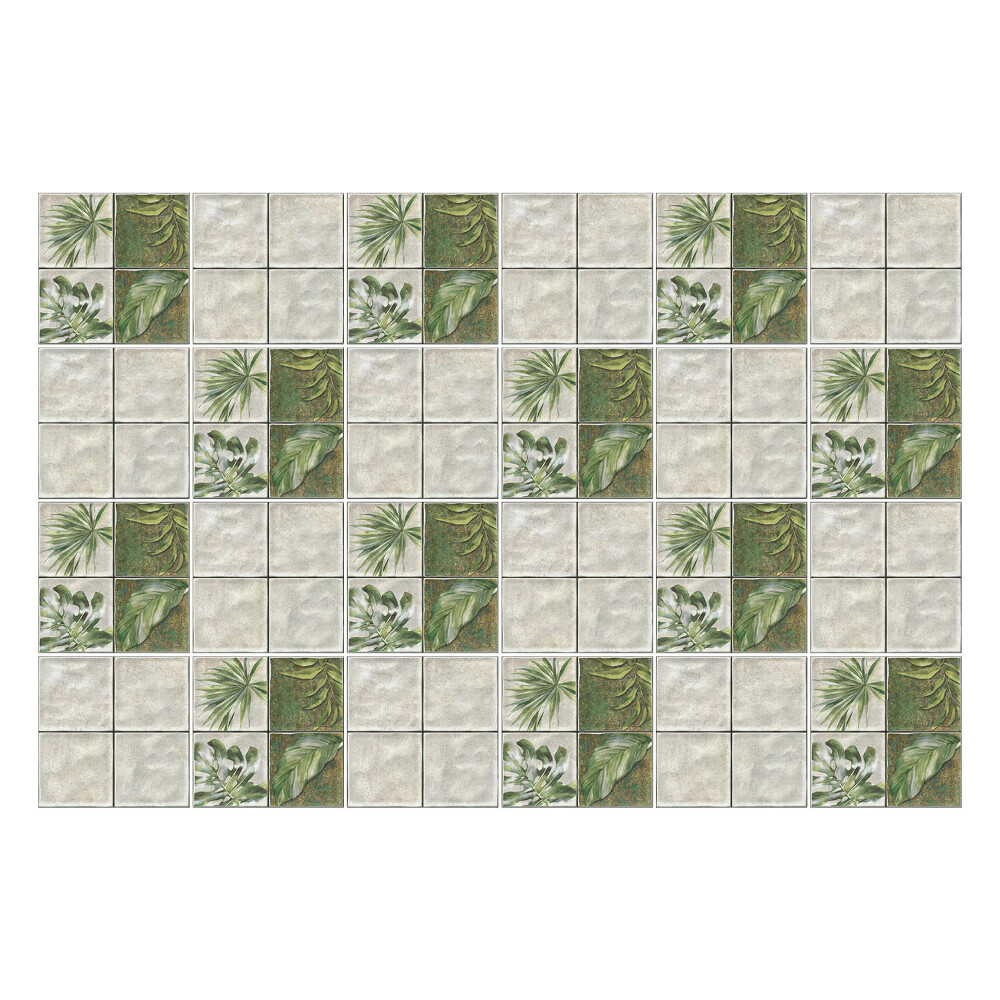 Samolepky na kachličky Listy v kachličkovom usporiadaní