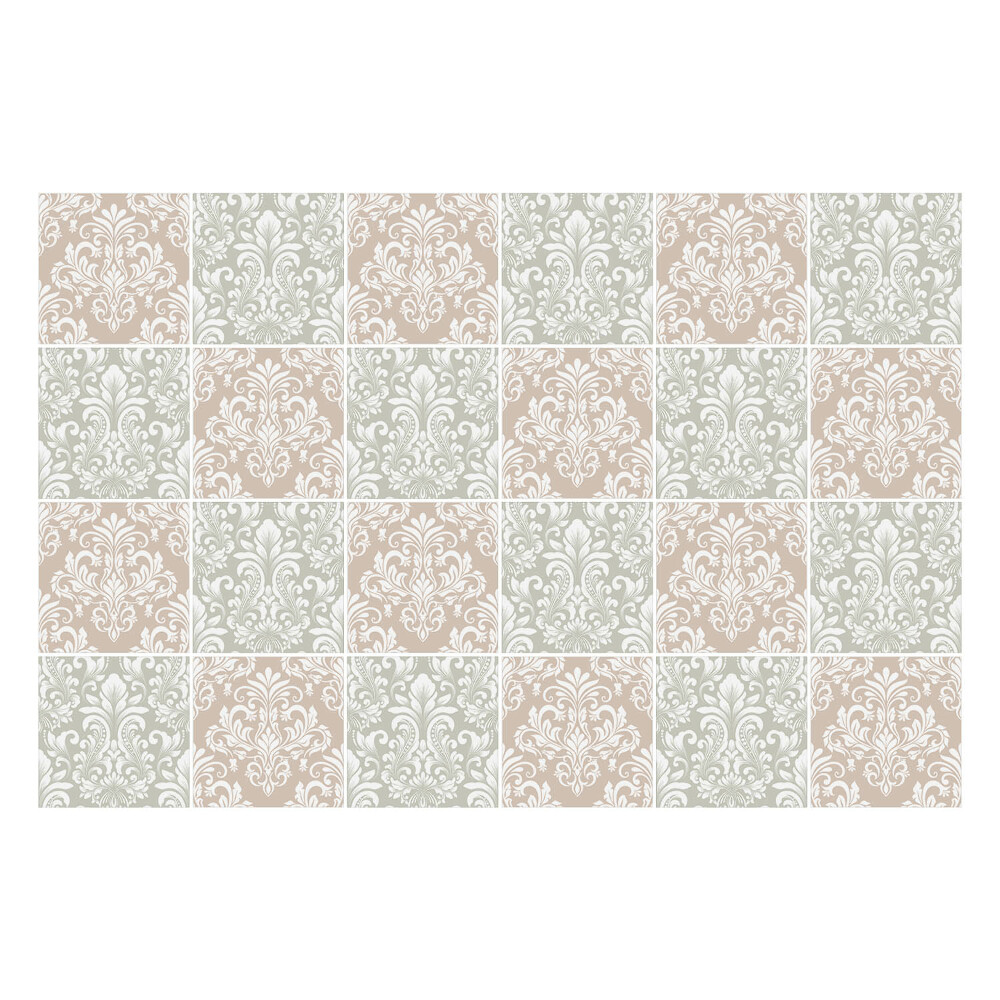 Samolepky na kachličky Elegantné kvetinové ozdoby