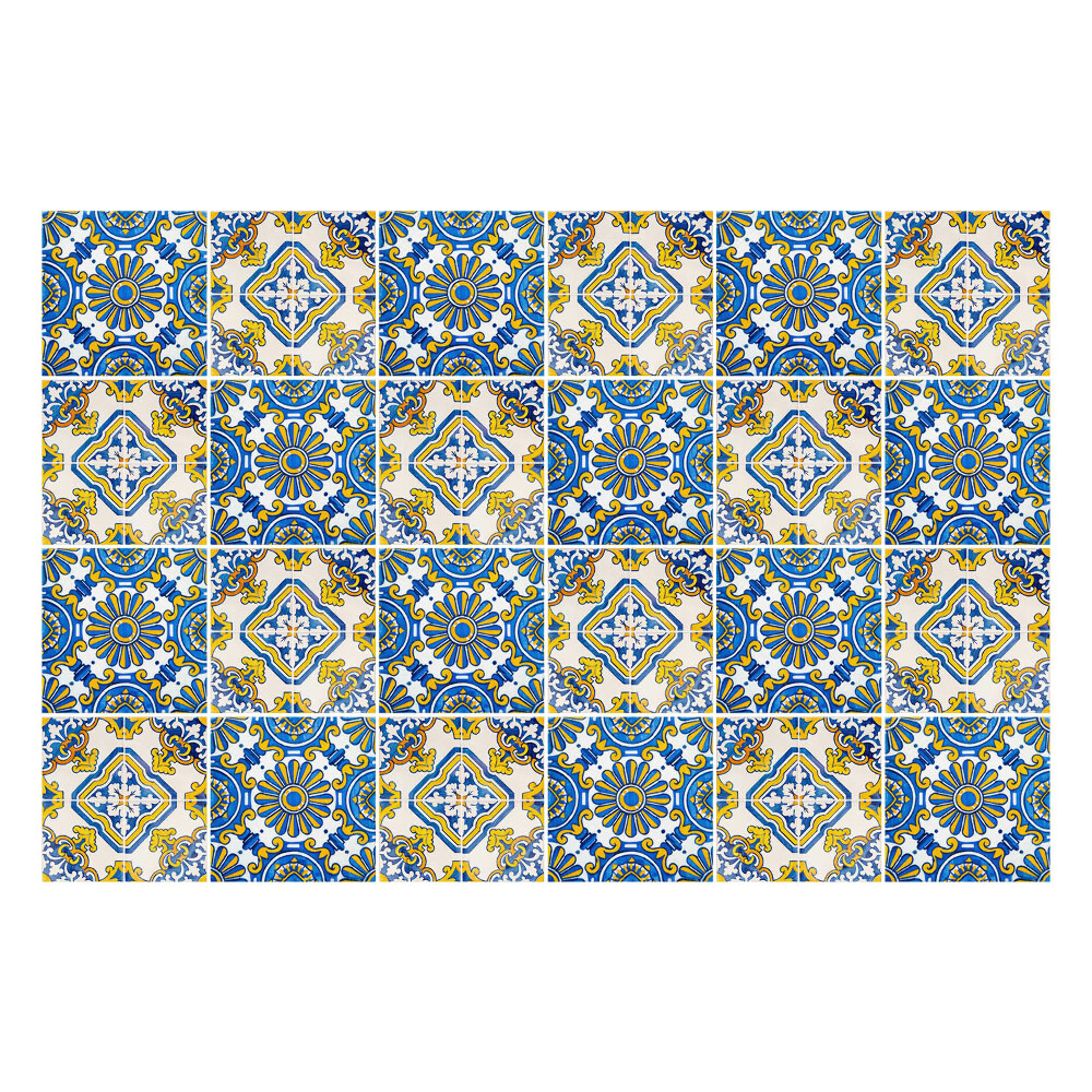 Nálepky na dlaždice Dekoratívne kvetinové ozdoby