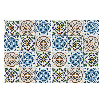 Samolepky na obklady Kvetinové ozdoby v mozaike