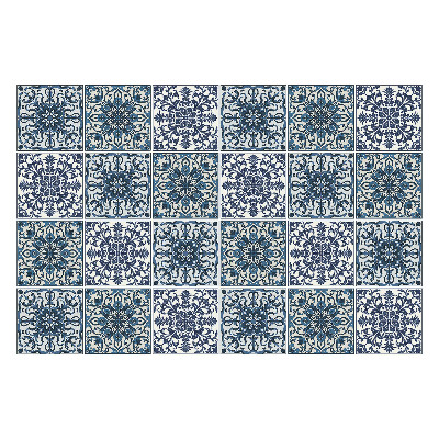 Samolepky na kachličky Kvetinové ozdoby v sieťke