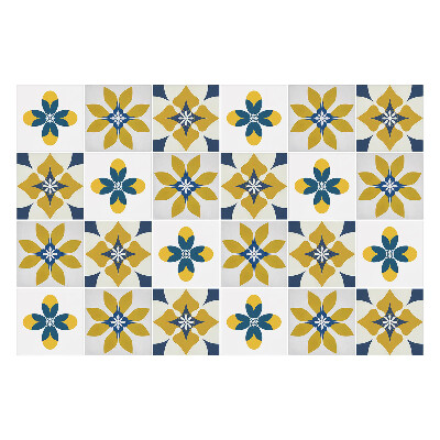 Samolepky na kachličky Kvetinová mozaika