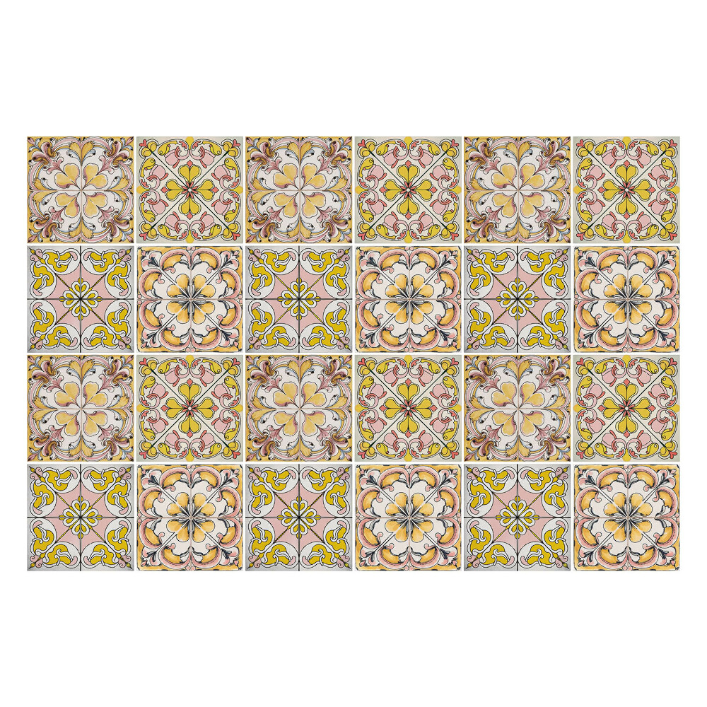 Nálepky na dlaždice Starožitné pastelové dlaždice