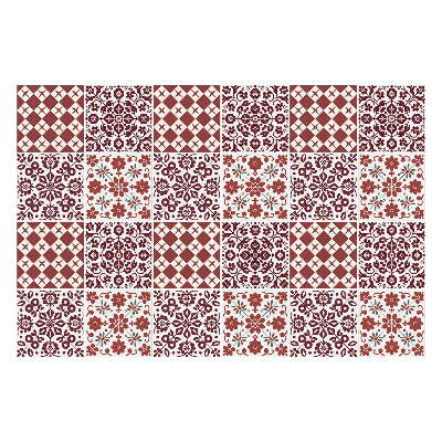 Samolepky na obklady Kvetinové a geometrické motívy