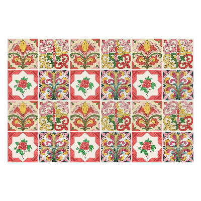 Samolepky na obklady Kvetinové ozdoby