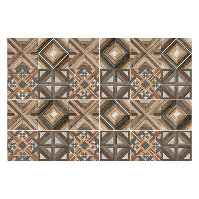 Samolepky na obklady Geometrické usporiadanie dreva