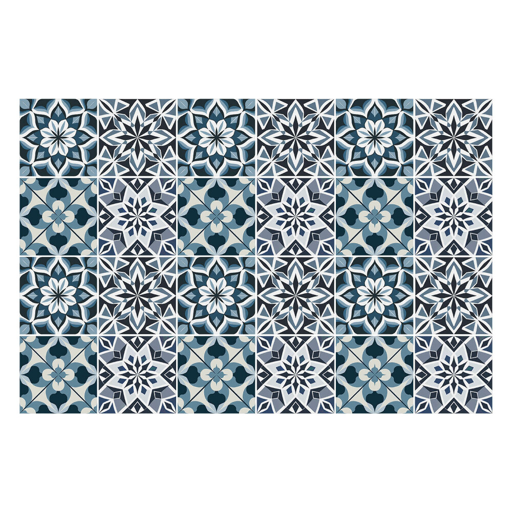 Samolepky na obklady Kvetinová geometria