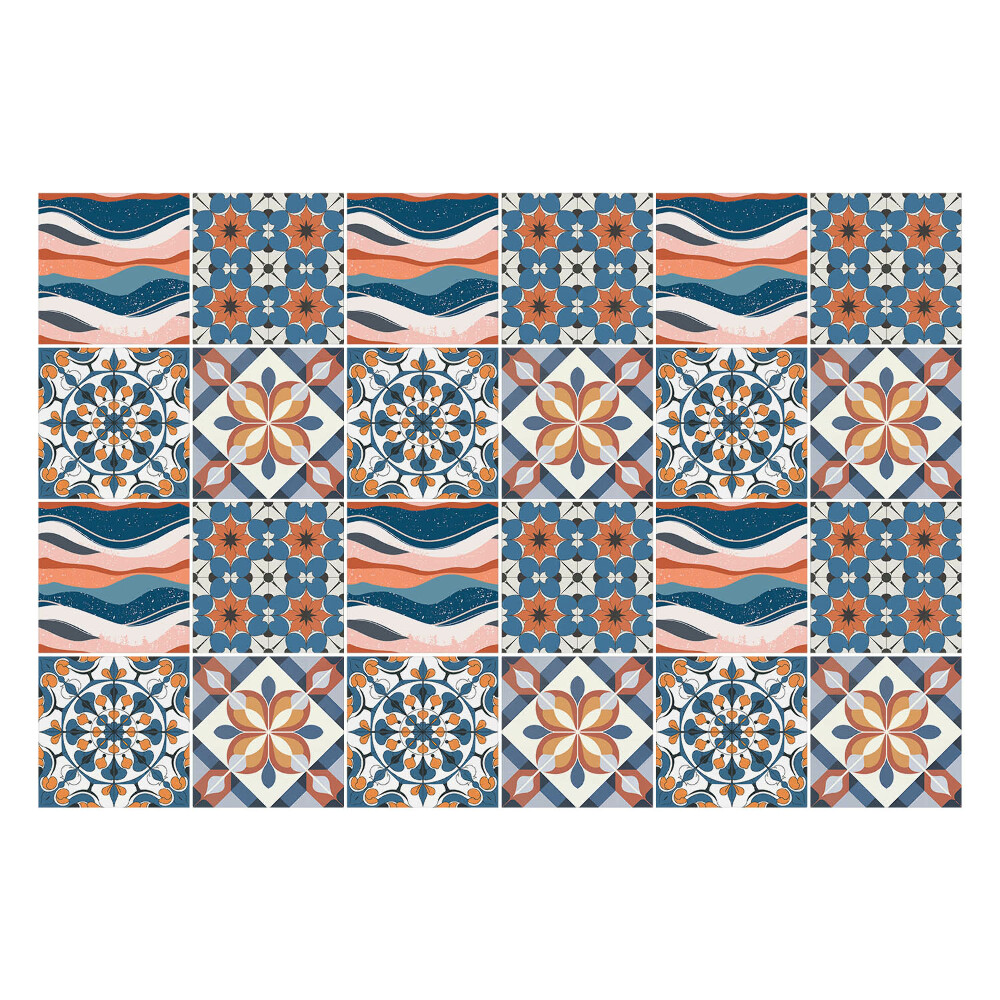 Samolepky na obklady Pastelové orientálne vzory