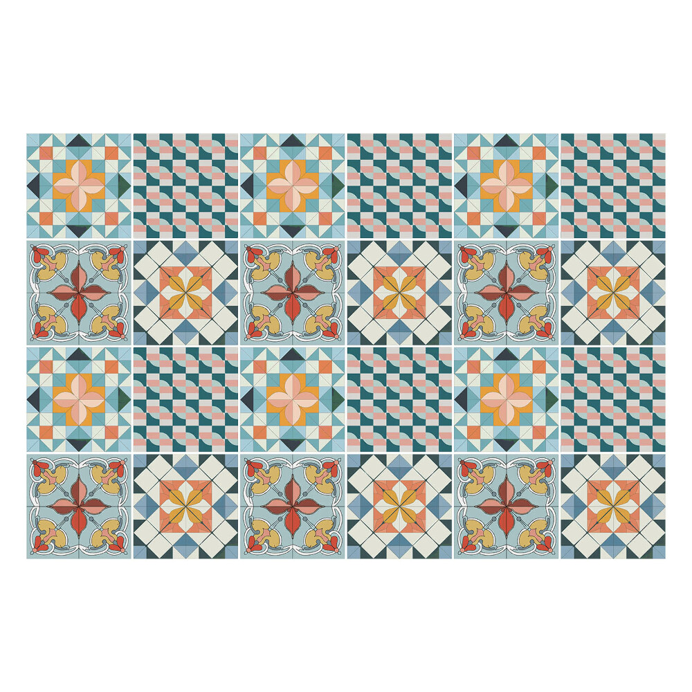 Samolepky na kachličky Pastelový dizajn