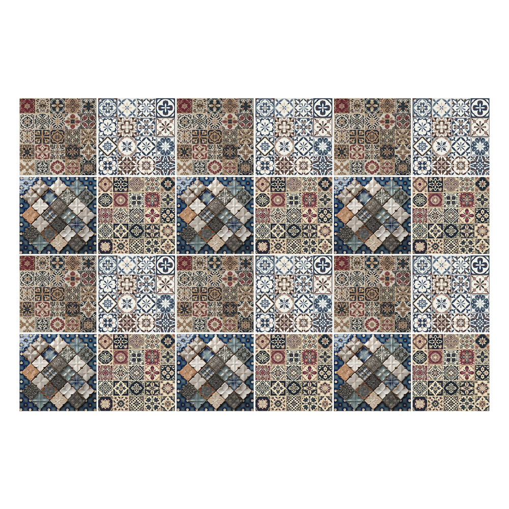 Nálepky na dlaždice Mozaika s rôznymi dlaždicami