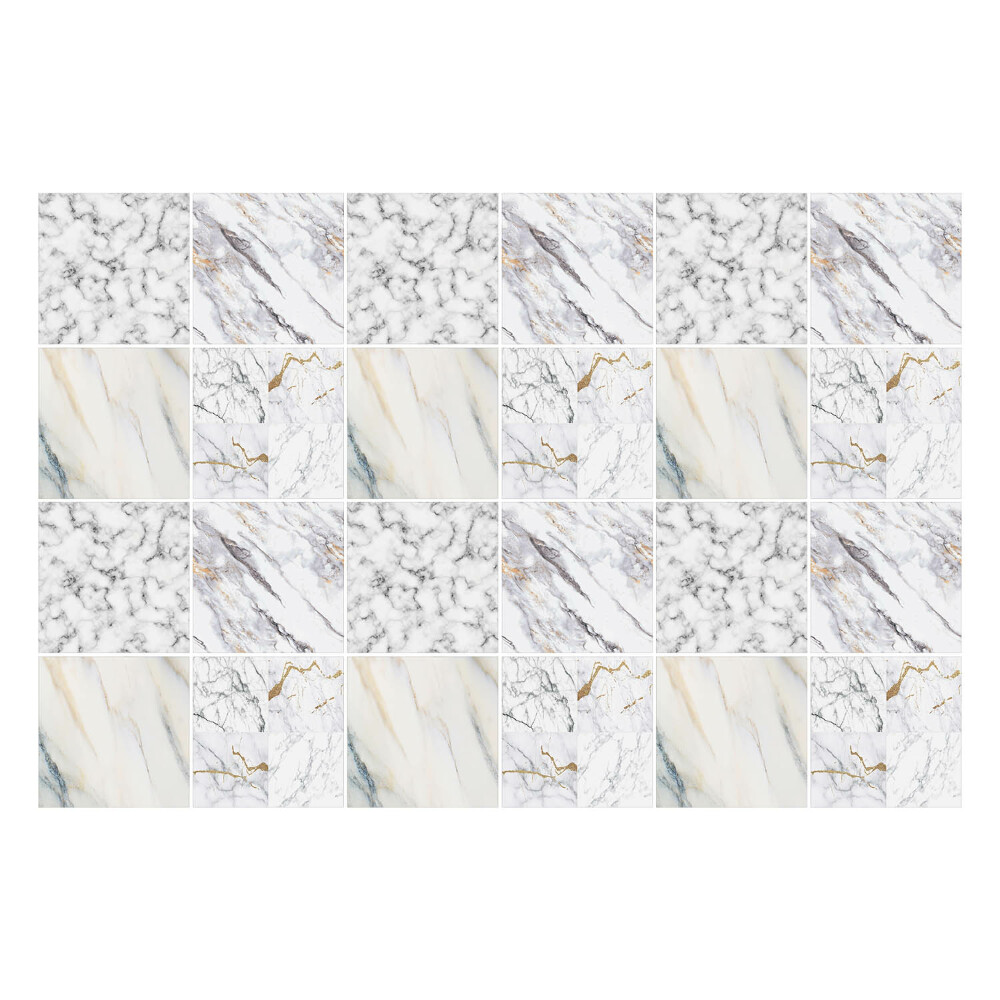 Nálepky na dlaždice Elegantná mramorová kompozícia