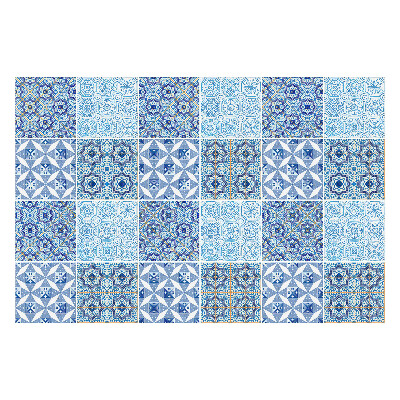 Nálepky na dlaždice Modrá orientálna kompozícia