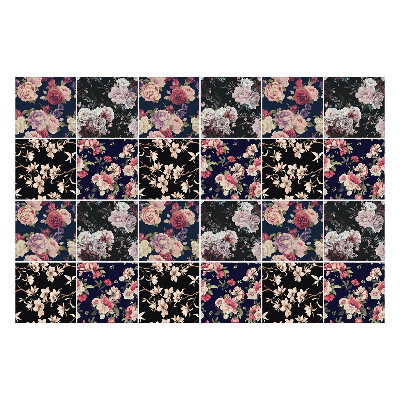 Samolepky na kachličky Kvetinové kompozície