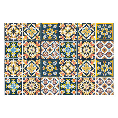 Samolepky na obklady Orientálne kvetinové motívy