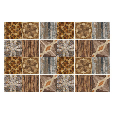 Samolepky na obklady Drevená mozaika
