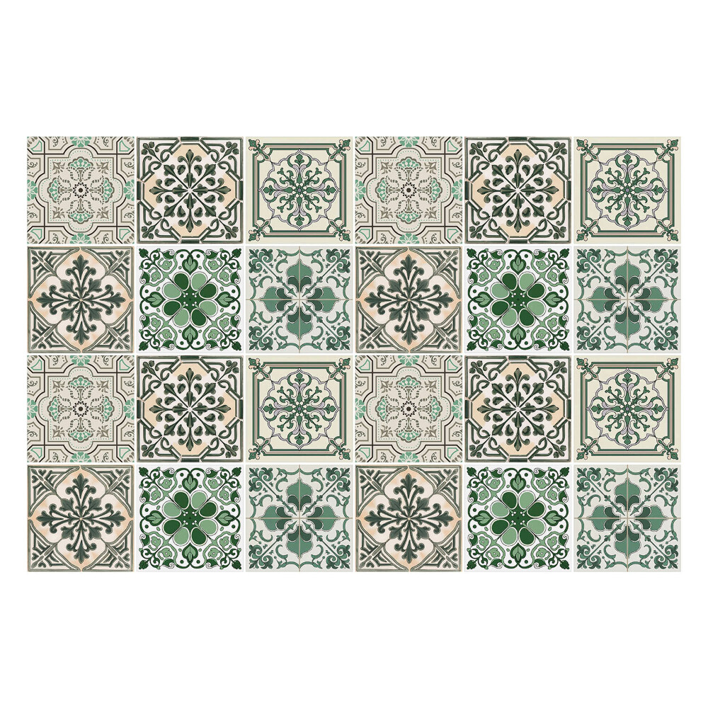 Samolepky na obklady Elegantné kvetinové ozdoby